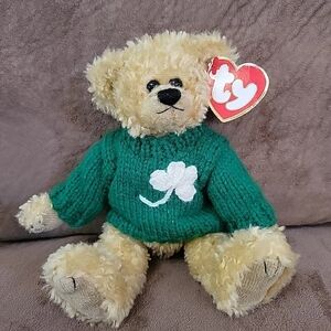 Vintage 1993 TY Beanie Blarney Attic Treasures ST PATRICKS DAY Kiss Me I'm Irish